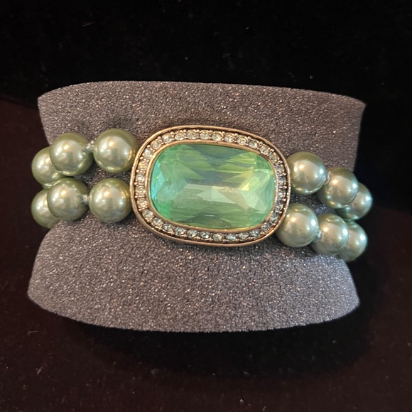 Heidi Daus Jewelry - HEIDI DAUS "Exquisite Elegance"(Chrysolite) Double Strand Bracelet NIB M/L